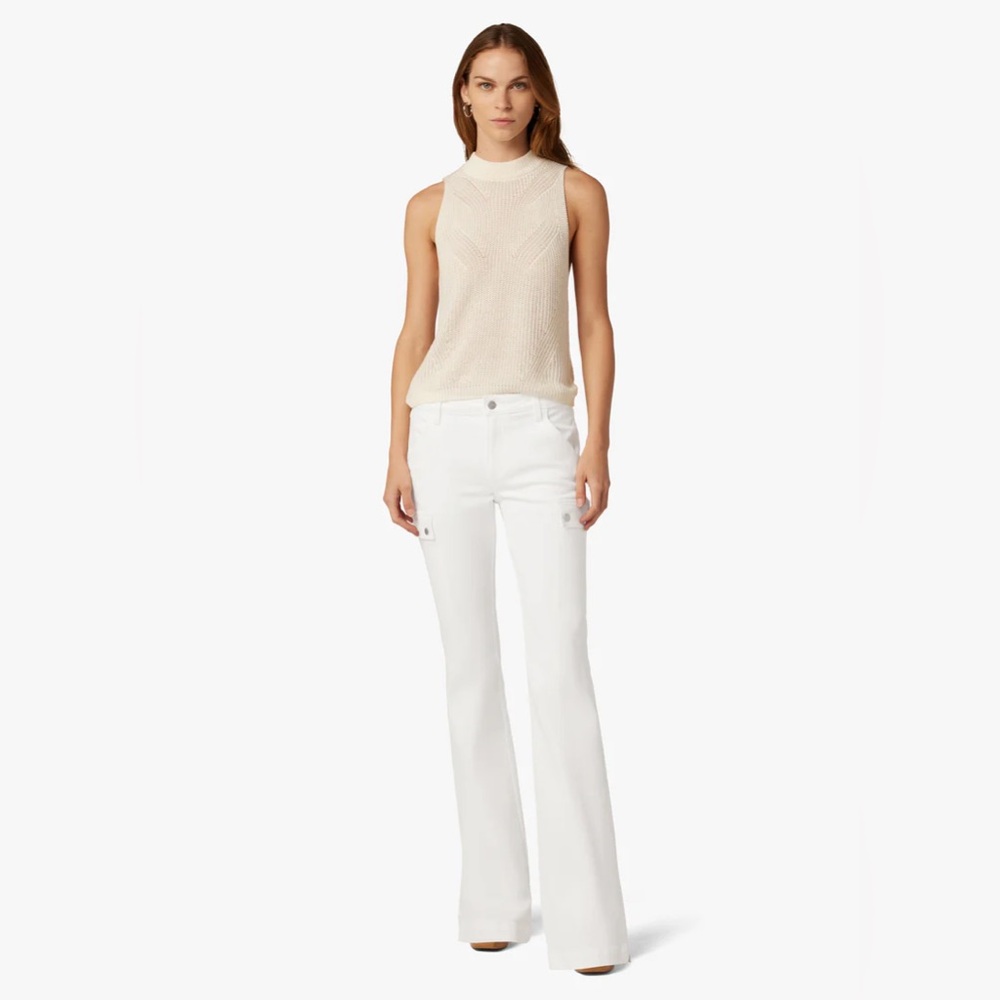 Joe's Jeans White Flare Wide Leg Denim